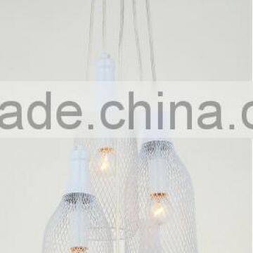 Vintage Style Iron Cage Pendant Lamp,5 Wire Cage Shade,E14 Lamp Holder