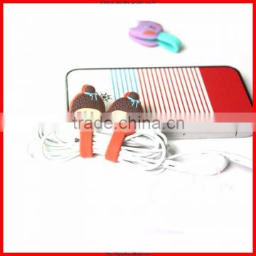 Newest headphone winder smart soft pvc cable winder