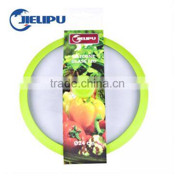 silicone rim glass lid