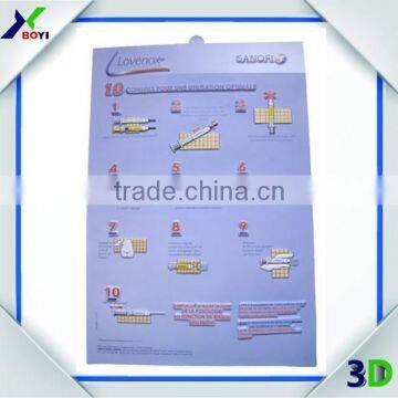 Medical Poster 3D Brain Anatomical Chart Embossed Poster