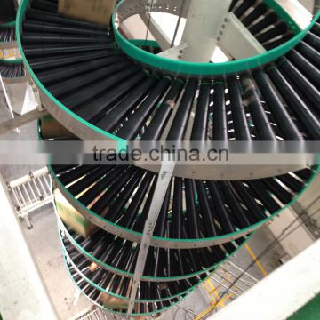 gravity roller spiral conveyor for box conveying