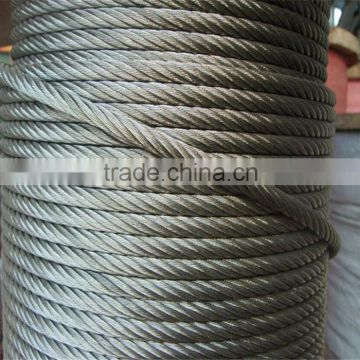 ASTM 2x5 18mm 12mm Galvanized Steel Wire Rope Made in china