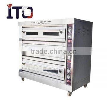 BHM-9D Discount Large Capacity Electric Pizza Pie Cake Oven with 3 layer 9 trays