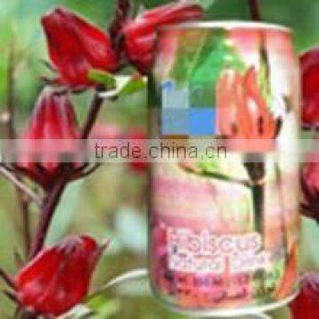 Canned Natural Hibiscus Juice Beverage OEM private label