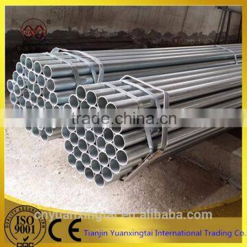 Galvanized Round ERW Steel Pipes with High Quality for Fluid