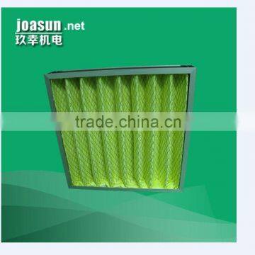 Synthetic Fiber Metal Mesh Pleated Panel Air Filter for Air Handling Unit