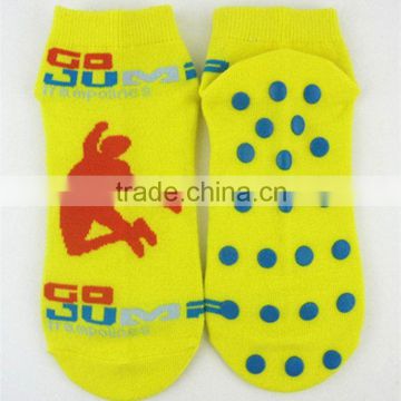 trampoline non skid socks	C-99	bulk wholesale custom trampoline five toe socks