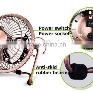 New Products 2016 USB Air Cooler Bronze Metal Antique Copper Fan Usb Desk Fan photo-5
