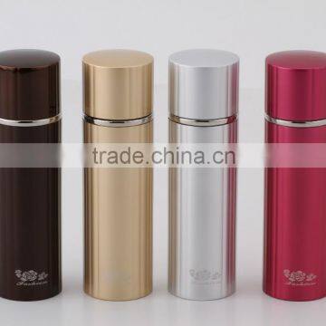 Ladies vacuum flask/ metal flask with ripple surface