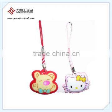 Kawaii Cat Shape Hang Rope Cell Phone Strap Charm Cleaner