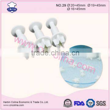 Star shape fondant cake plunger cutter decorating tools