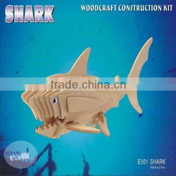 DIY Toy Style And Wood Material Jigsaw Puzzle - Shark