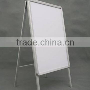 folding metal poster stand, customized sidewalk sign, aluminum A frame stand