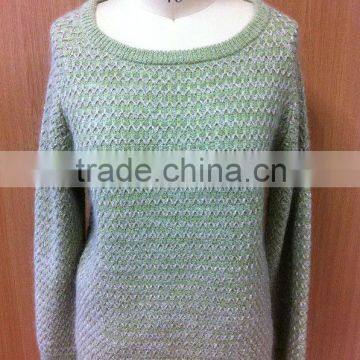 Ladies' mohair/acrylic/lurex sweater