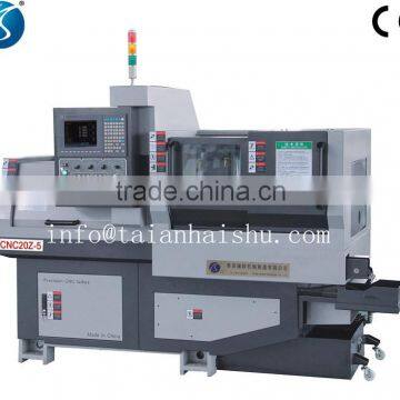 CNC20Z-5; CNC lathe, movable spindle lahte ,swiss lathe with mported NSK bearings and THK linear guide screw