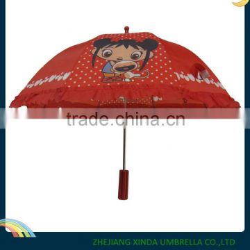 High Quality Red or Yellow Promotional Child Umbrella with Good Quality XD-CU051