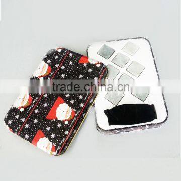 Tin package for wine stone