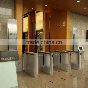 Excellent Quality Stainless Steel Single Pole Gate Swing Barrier Turnstile