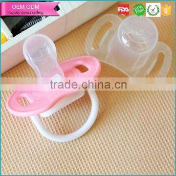 Hot selling BPA Free silicon safety soother adult pacifier