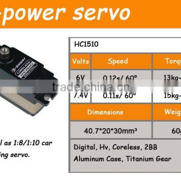 Low-Profile High-Speed High-Torque Servo K-power HC1510 60g/15kg/0.11s/7.4V