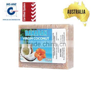 Premium Quality BANABAN Virgin Coconut Soap wholesale made in Australia