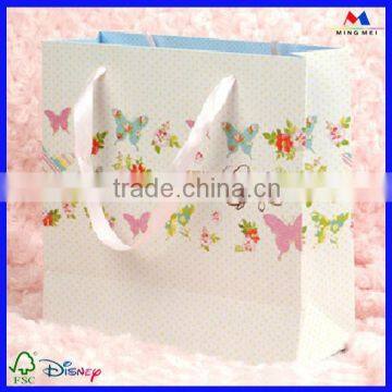 printing factory supply white kraft paper packaging bags for garment