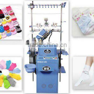 WH-6F-A1 full computerized plain socks knitting machine(3.5 inch)