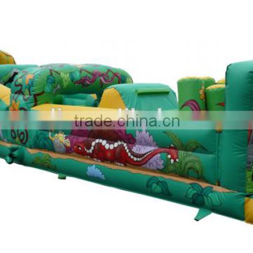 Dinosaur Giganatic Challange Inflatable Obstacle Course For Kids