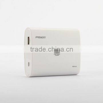 Pisen Portable Power88000 Mah White,8800mAh Rechargeable External BatteryUSB Power Bank, Portable Charger for Smart Phone MP4