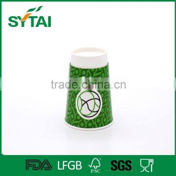 16 Oz Custom Green Printing Wholesale Double Wall Insulated Paper Cups