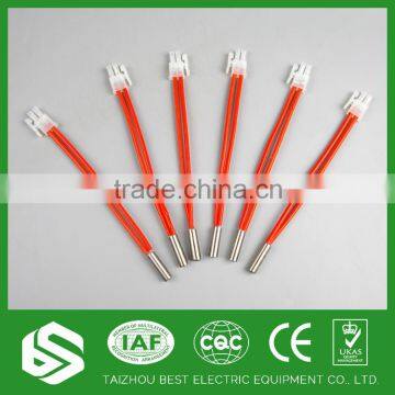 High density single head electric heating cartridge element flat