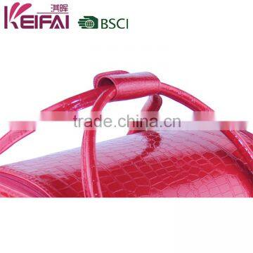 2016 Fashion Red Color PVC Leather Travel Cosmetic Bag photo-4
