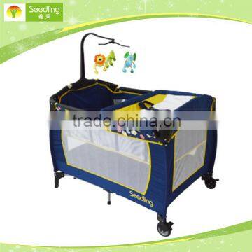 luxury baby crib cot double layer wholesale multi-purposes baby crib