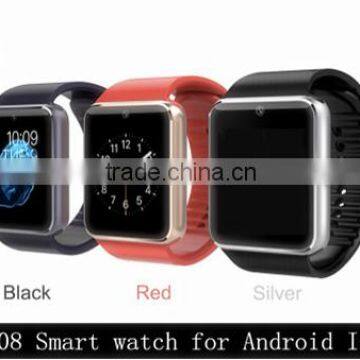 2016 newest hot sale SmartWatch GT08 Clock Sync Notifier Support Sim TF Card Bluetooth Connectivity for apple android phone