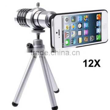 12X Zoom mobile phone camera telescope/ telescope with tripod