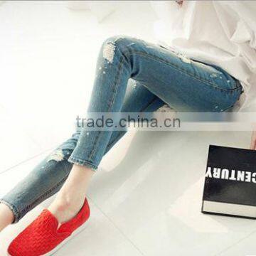 Slim nine points jeans Women trousers