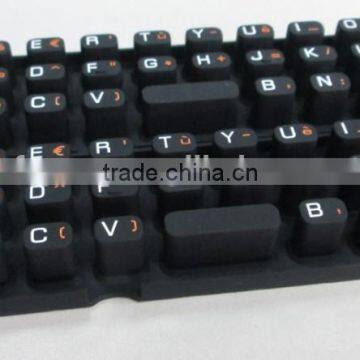 Laser Etched Silicone Keypad / Laser Etched Rubber Keypad / Laser Etched Silicone Rubber Keyboard