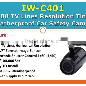 IW-C401 Small Size IP67 Waterproof 480TVL Car Impact Bar Camera