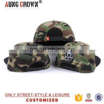 Flat Brim 6 Panel Camo Hat and Cap photo-6