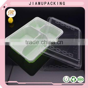 Eco Friendly Disposable Plastic Bento Box, Four Compartments Bento Packing Box photo-3