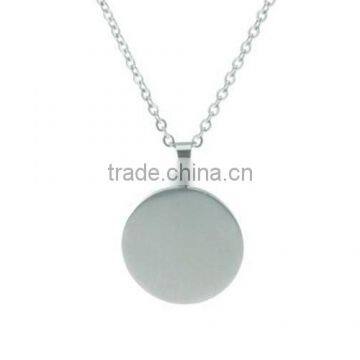 Stainless Steel Letter Pendant , Round U Black Pendant photo-2