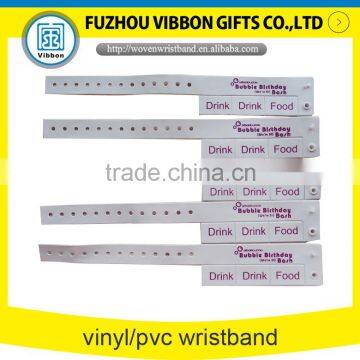 Personalized Design Promotional Vinyl Wristband with tabs