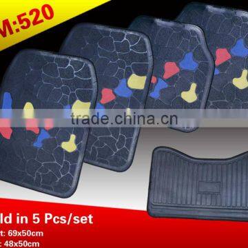 Double Useful/carpet+rubber Car Floor Mats/decorative Car Floor Mats photo-2
