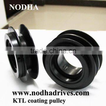 KTL coating pulleys, V belt pulley with KTL coating taper V belt pulleys