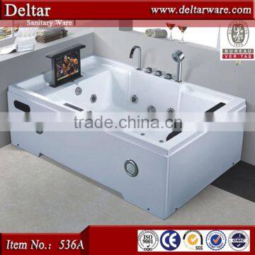 sex hot double bathtubs with tv /sex tub for lovers