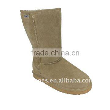 fashionable leather snow boots for women