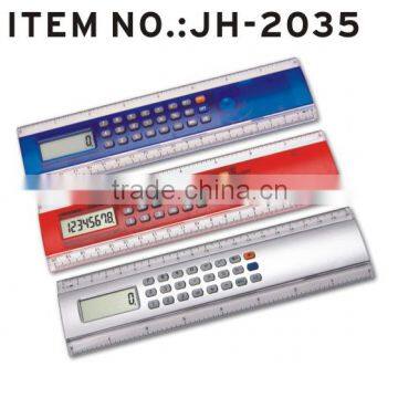 Stationery 15cm 8 digit Ruler Calculator For School Promotion