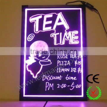 New albaba fast food restaurant equipment led neon menu