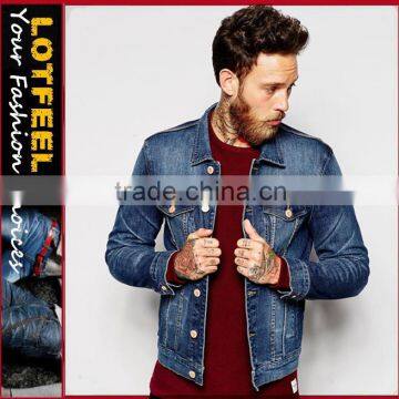 Fashion Vintage Man Denim Jeans jacket Unbranded Jeans Custom jakcet Men Denim Jacket Supplier (LOTJ330)