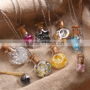 hotting sale ! Drift glass bottle ,mixed shape with color sands bottles, floating mini bottle wholesale